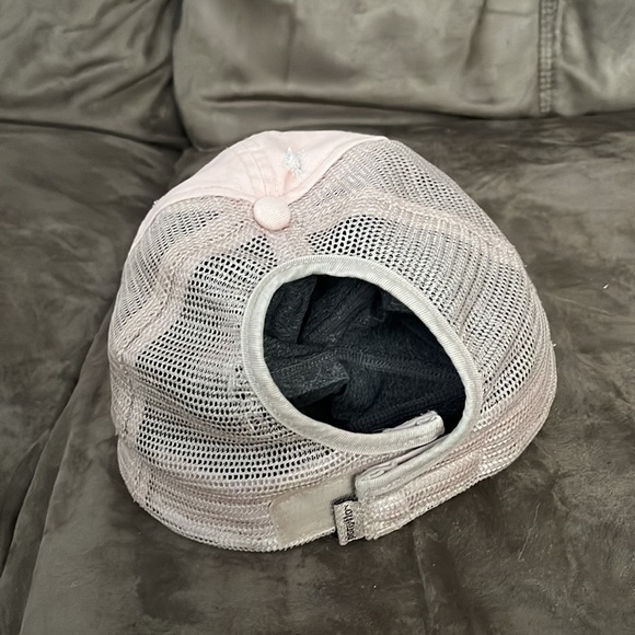 Ponytail Baseball Hat or Cap: Distressed - Picture 4 of 7